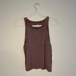 Women’s L American Eagle Red and White Striped Soft & Sexy Tank